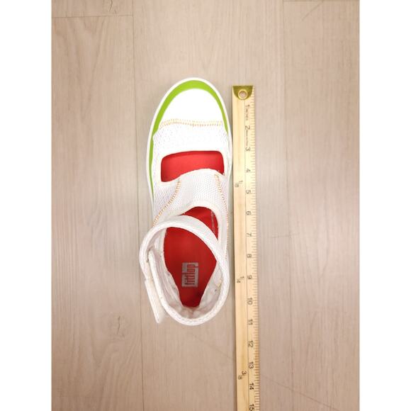 FitFlop EU 37 (US 6) green / white comfortable Sneaker Excellent condition - Picture 4 of 11